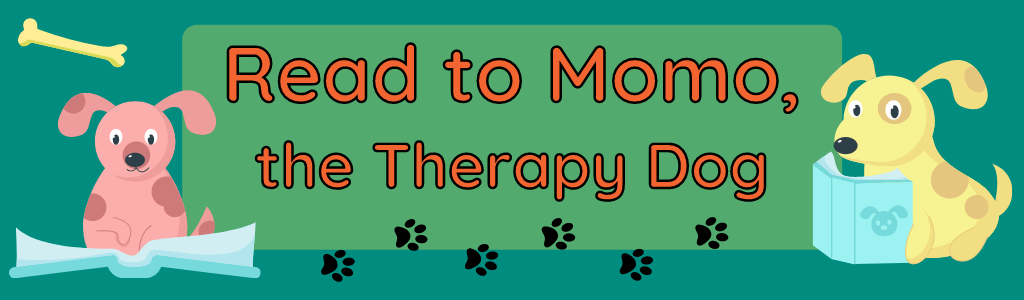 Read to Momo, the Therapy Dog