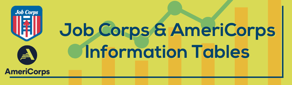 Job Corps & AmeriCorps Information Tables