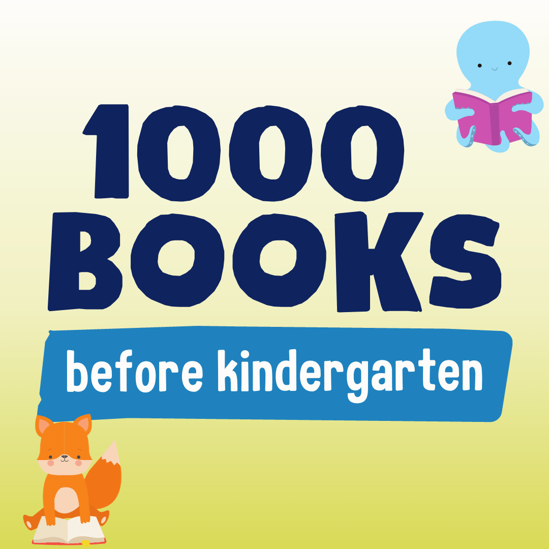 1000 Books before kindergarten header