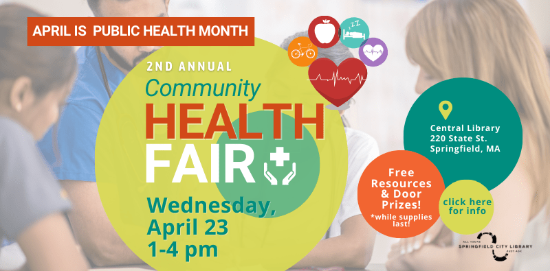 Community Health Fair April 23 from 1-4, click for more info