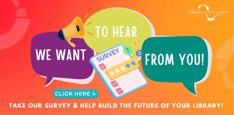 Click this image to take our community survey and determine the future of your library