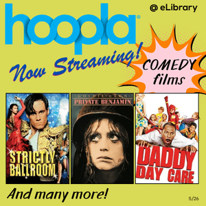 Comedies on hoopla this month - Strictly ballroom, Private Benjamin, Daddy day care