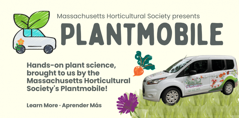 HOME PAGE SLIDERS (53) Image of Massachusetts Horticultural Society's Plantmobile, a mobile learning station